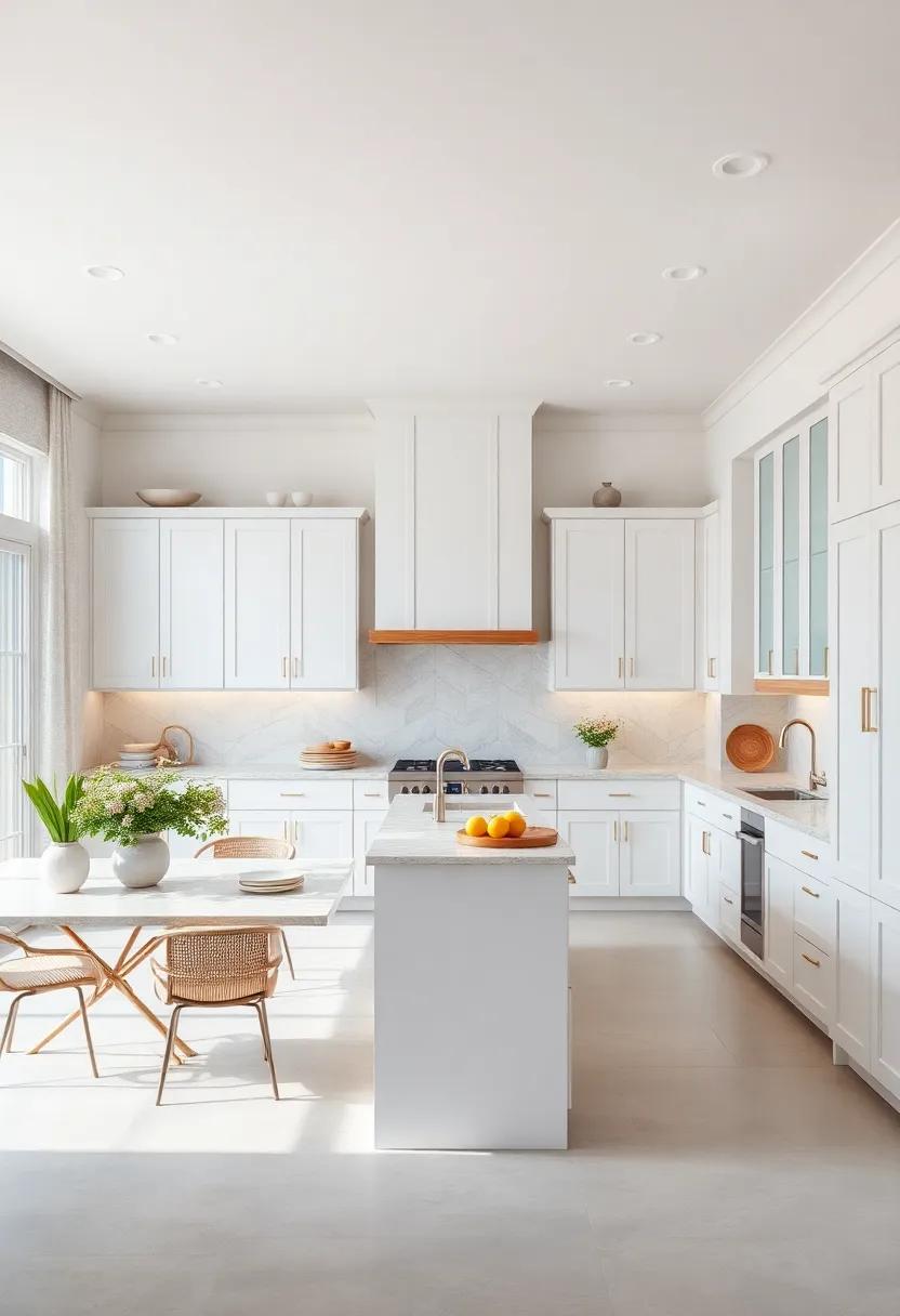 Open Concept Bliss: Discover‌ a⁣ spacious kitchen where white cabinetry creates an airy feel, encouraging natural light to dance across the room