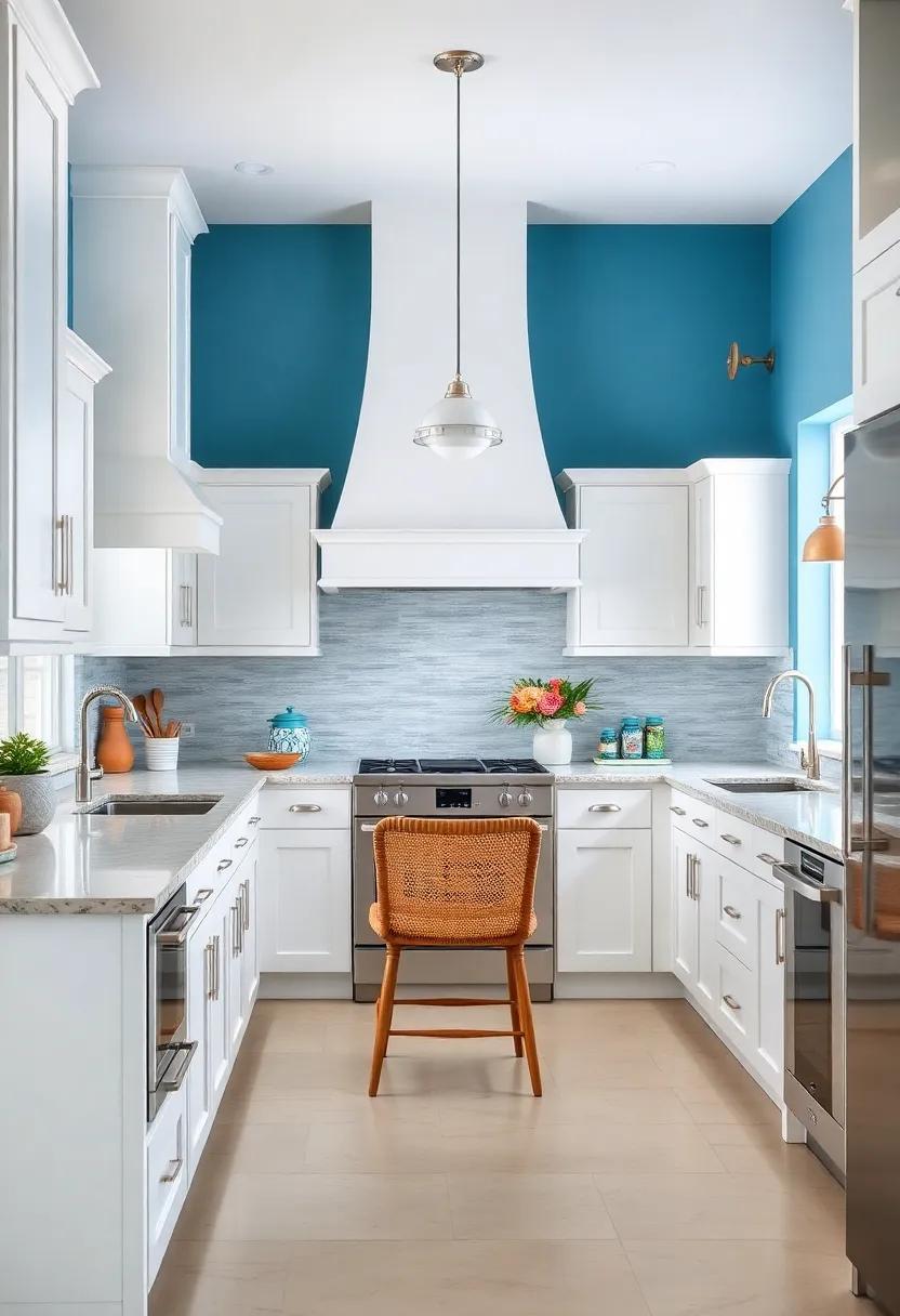 Romantic Ocean ⁣Blues: Pair ⁤traditional white cabinetry with soft ocean blue⁤ walls to evoke a sense of tranquility and‌ peace ⁢within your retreat