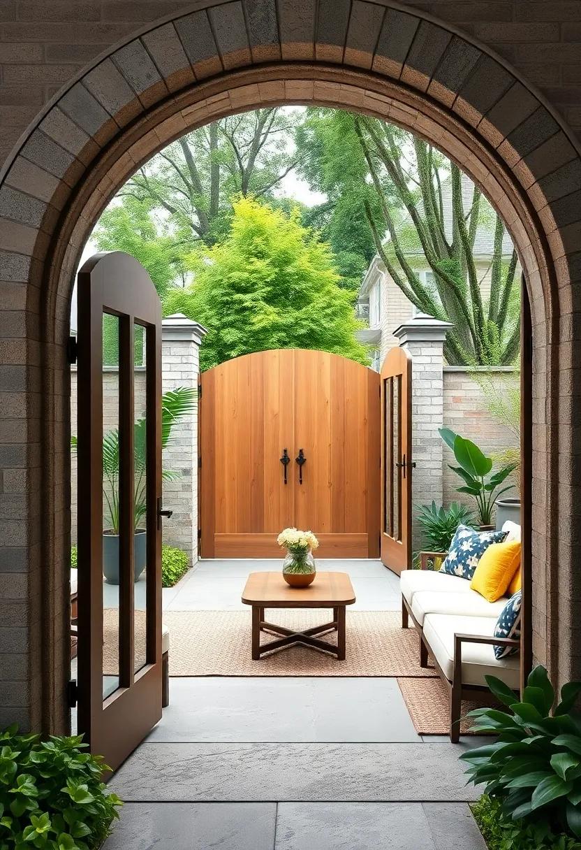 Arched Gates: introduce elegance with arched gates that make a ⁢striking entryway, inviting guests into your charming garden
