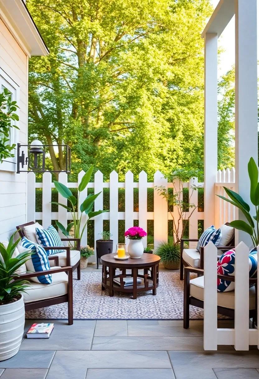 Classic‌ White​ Picket Fencing:​ Embrace the quintessential colonial look with a sharp, white picket fence that adds charm and delineates your‌ garden beautifully