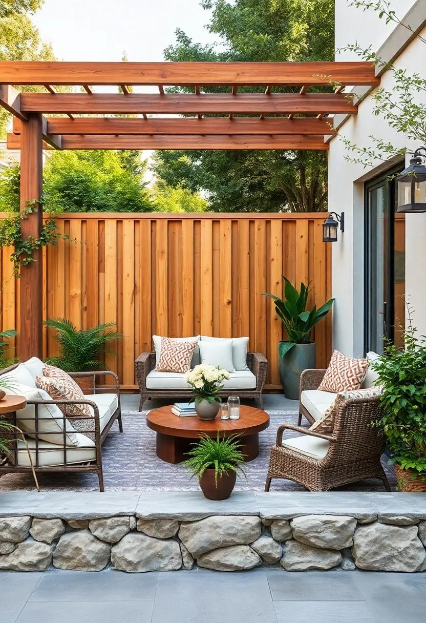 Natural Stone Base: ⁢Pair wooden fencing ⁤with a natural stone base to add texture and an ​organic touch that blends seamlessly with ⁤nature