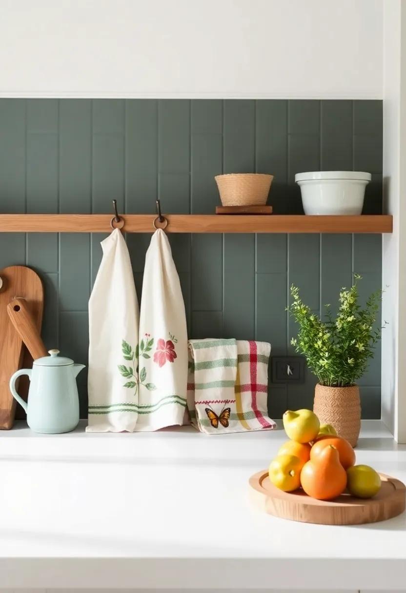 Tea Towel Collection: A collection of colorful and themed tea towels can liven up your kitchen while being practical for everyday use