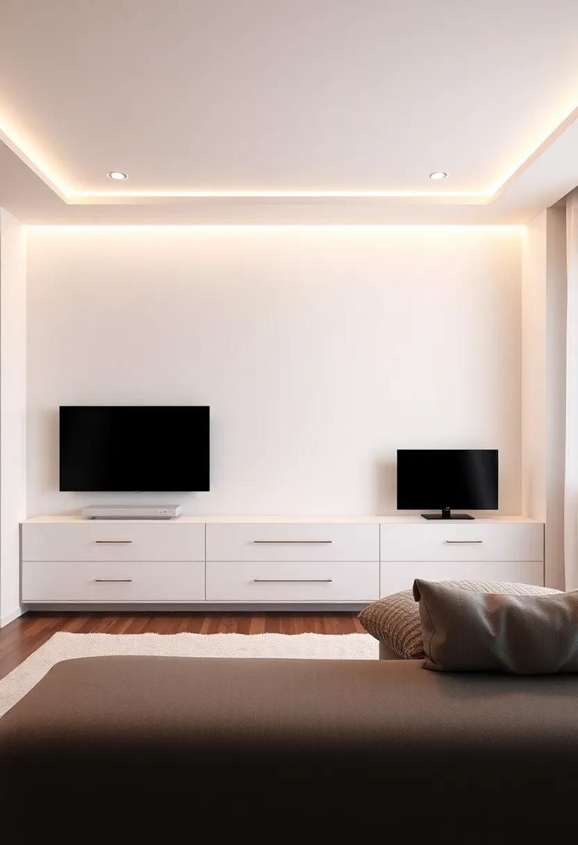 Crafting the Ideal Atmosphere with Ambient Lighting ‌in Your Custom Bedroom TV Unit