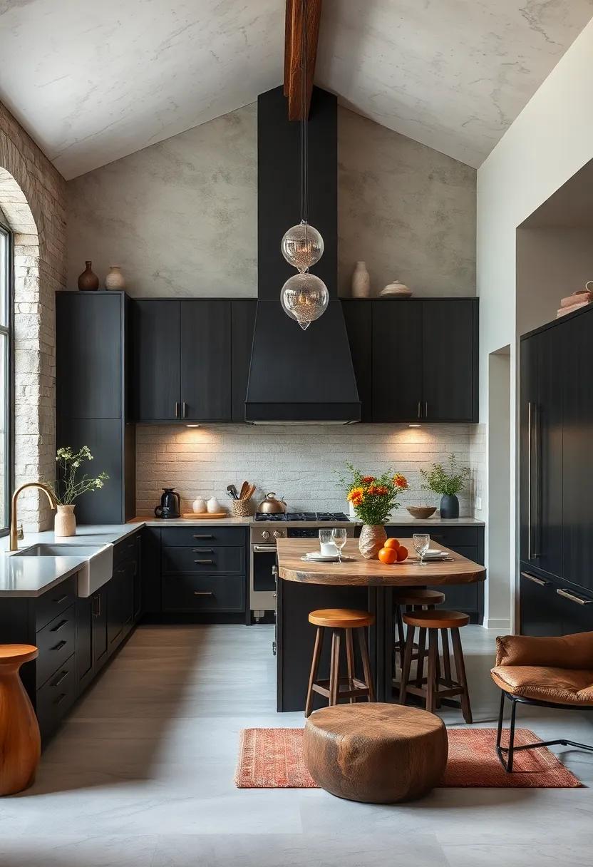 Rustic Sophistication: Embracing Farmhouse elements Within Dark Themes