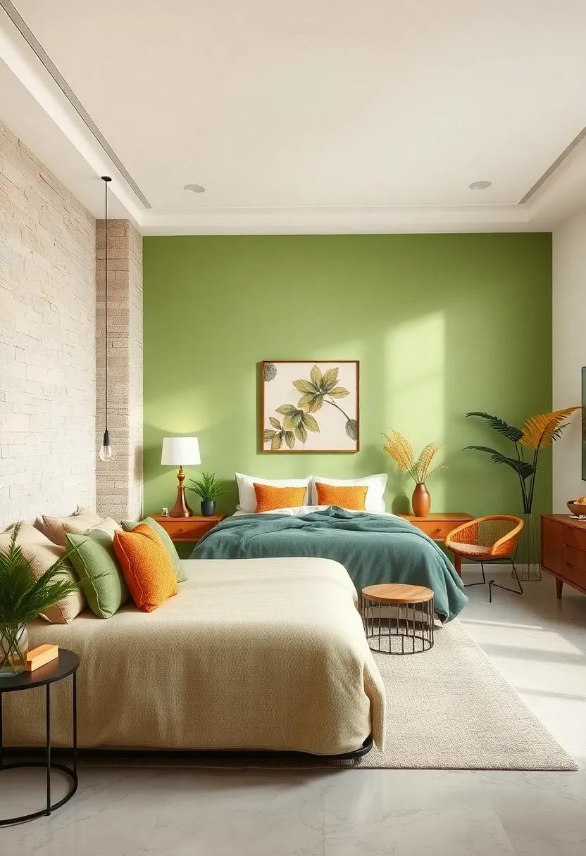 Earthy Greens: Fostering a Connection to nature within Your Space