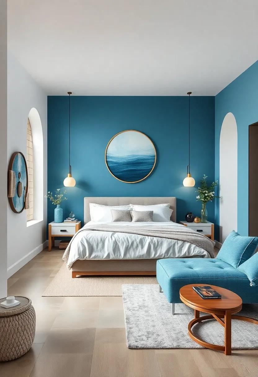 Oceanic Blues: Infusing Your Sanctuary with Calm and Refreshing Vibes