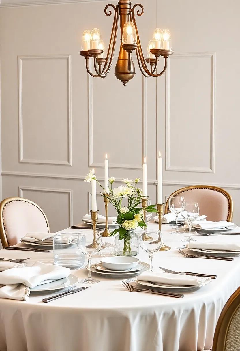 Elegant table Settings: Set‍ your dining table with beautiful tableware, linens, and centerpieces for ⁤effortless sophistication