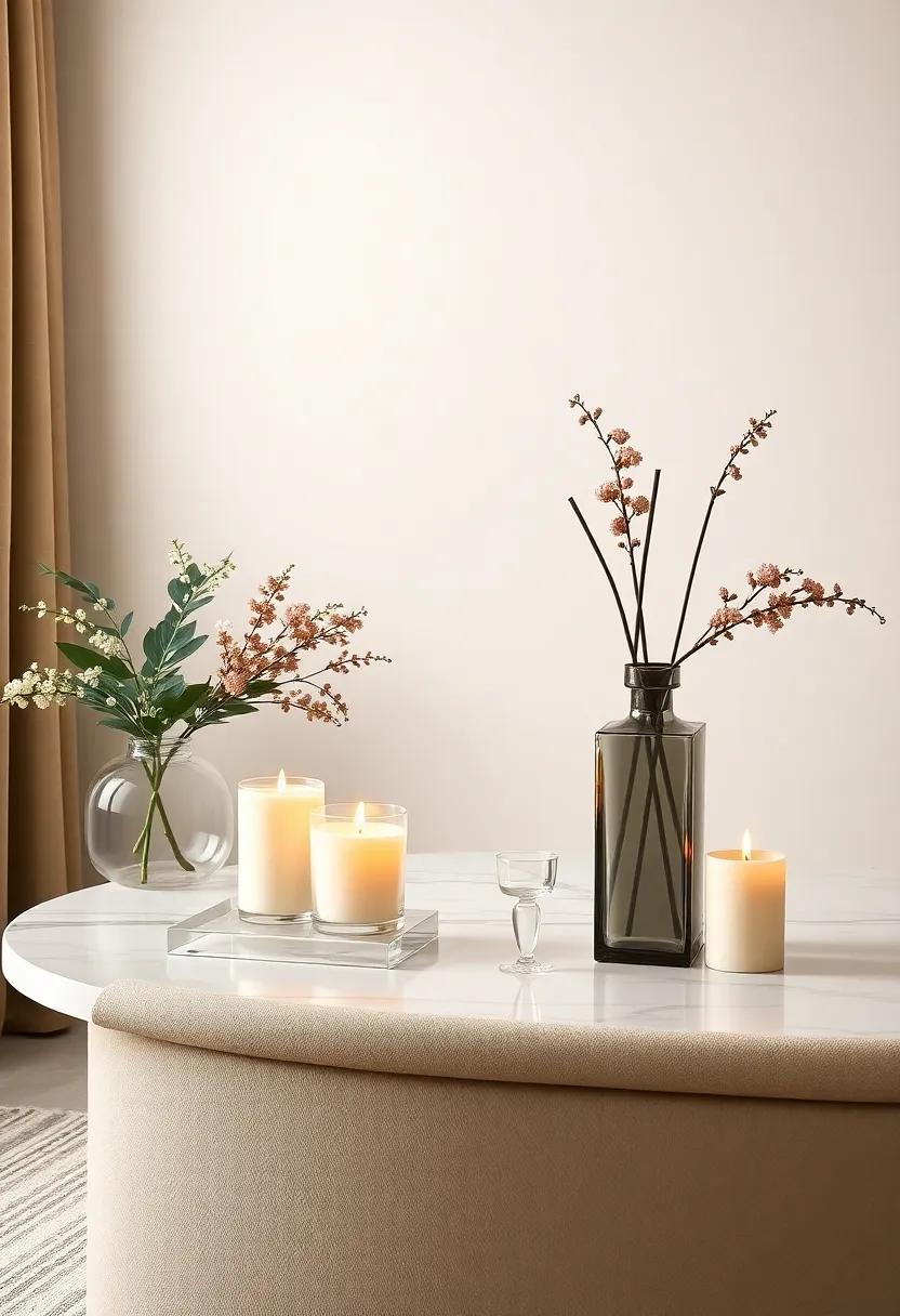 Mood-Setting Scents: ⁢Choose candles or diffusers with ‍sophisticated scents to elevate the sensory experience ⁤of ⁣your home