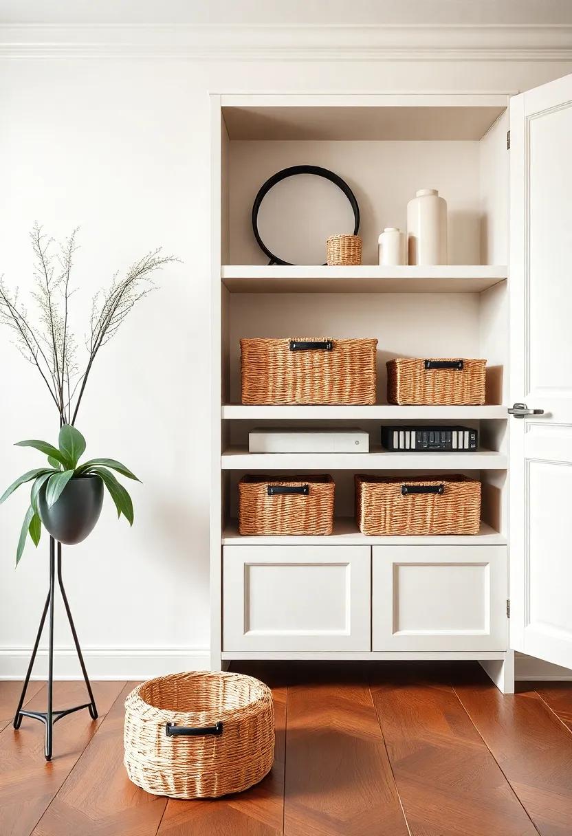 Stylish Storage: ​Invest in ⁢decorative baskets or chic cabinets that conceal clutter ‌while maintaining a‌ polished look