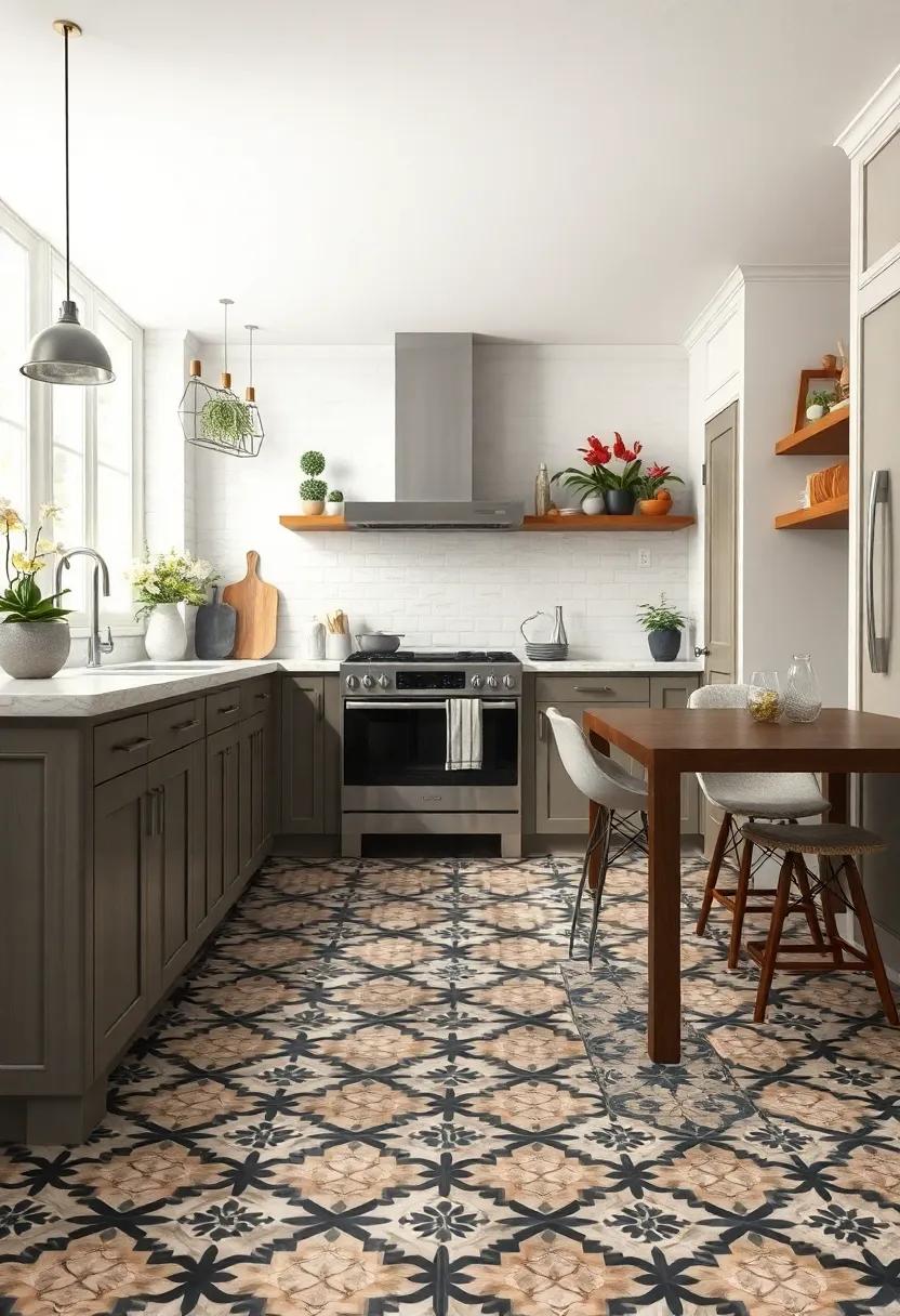 Black and White Motif Tiles:‍ Embrace a classic ⁣farmhouse look ⁣with black and ‌white motif tiles that evoke a ⁢vintage style while keeping ⁤your kitchen looking fresh