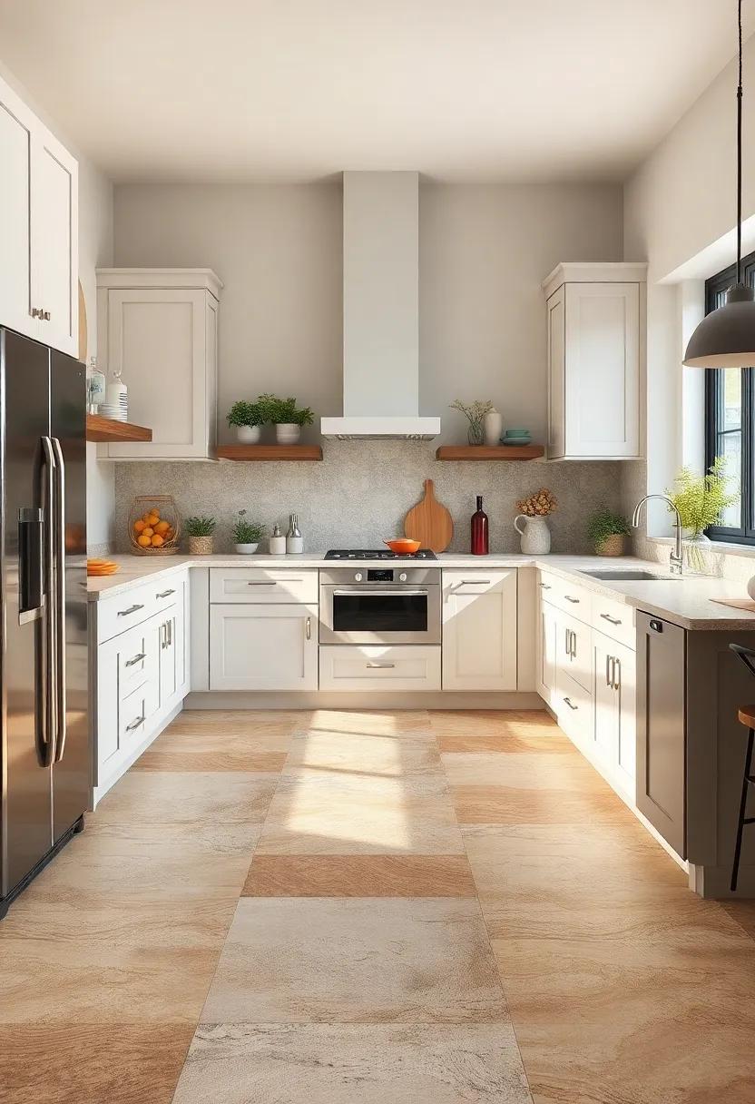Natural Stone‍ Slabs:‌ Elevate your kitchen’s vibe with natural ​stone ​slabs, offering an organic feel and unique ‌patterns⁤ that ‌enhance rustic ​charm