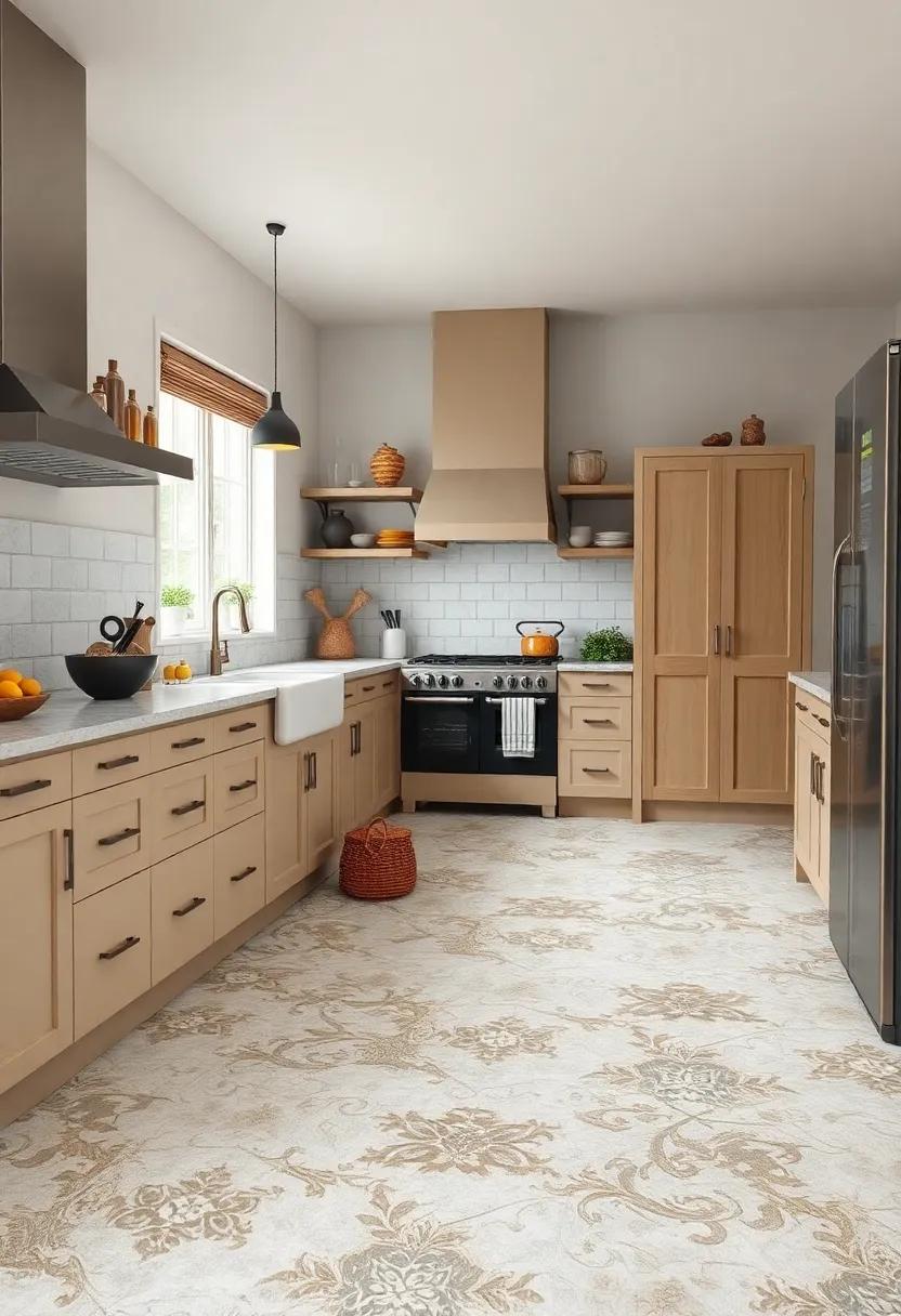 Patterned Vinyl Tiles: Add a touch of modern flair with patterned vinyl⁤ tiles that capture the essence of traditional designs, providing⁢ both style and practicality