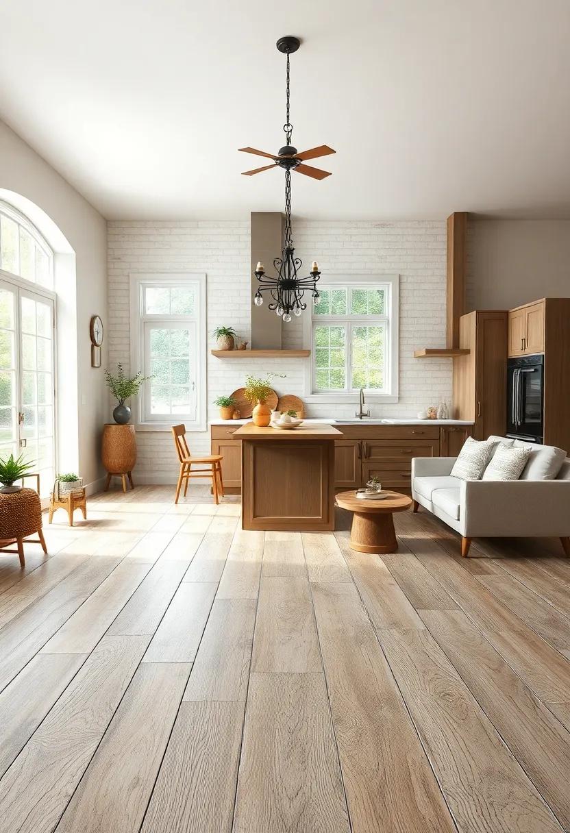 Weathered Wood-Look Tiles: Capture the⁤ essence of ⁤natural wood‍ with porcelain tiles‍ that mimic the appearance of weathered ⁢planks,⁣ adding ⁤depth and ‍texture to your⁤ space