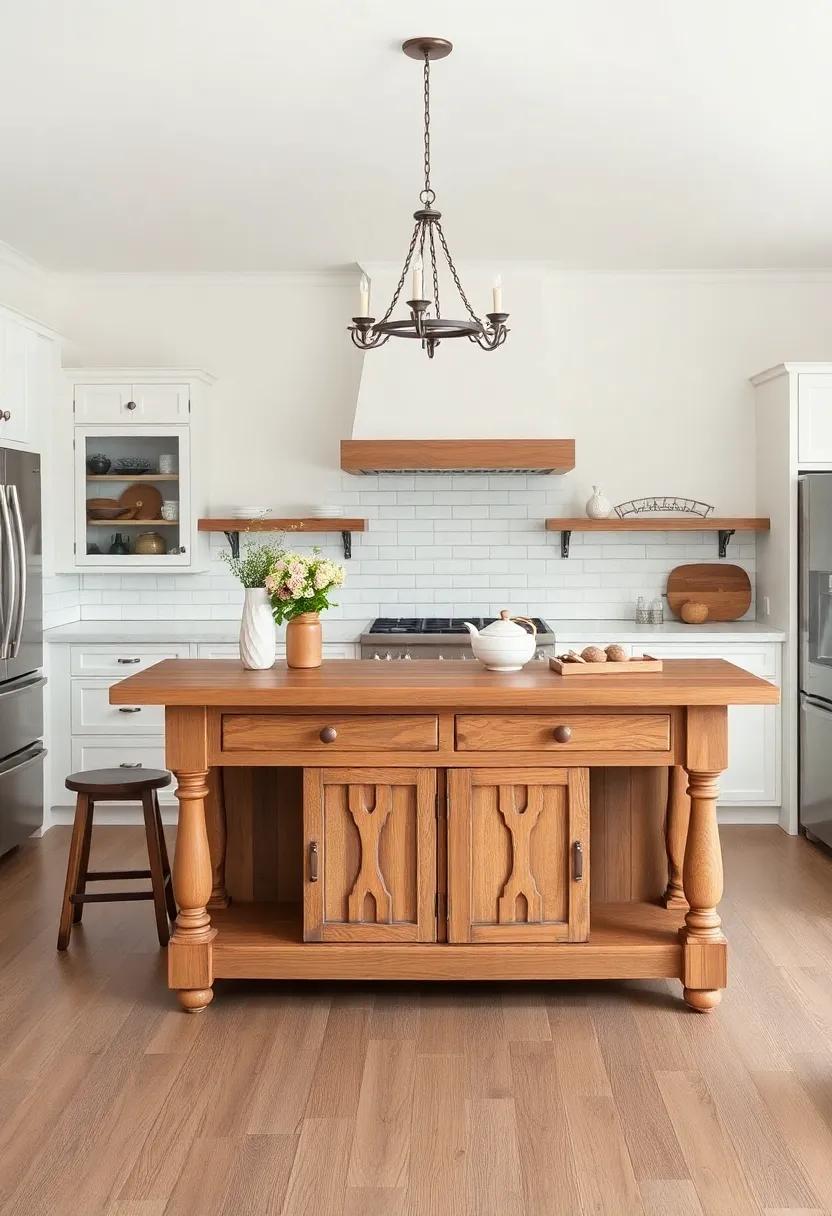 Bringing Farmhouse Charm Through Antique Accents on Your Island