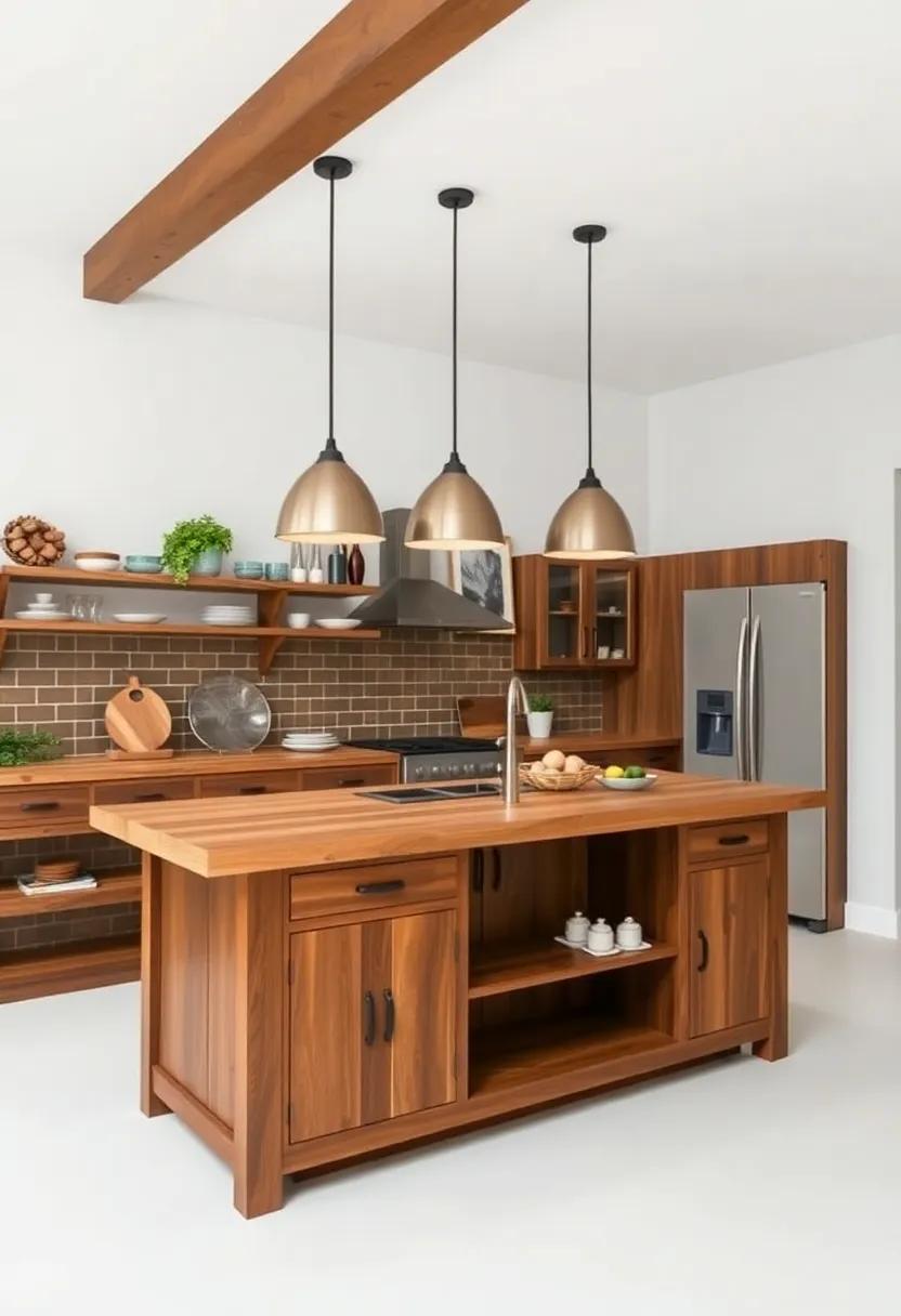 Creative ⁢Uses of⁢ Open Shelving ‌Above ⁣Your‌ Farmhouse Kitchen Island