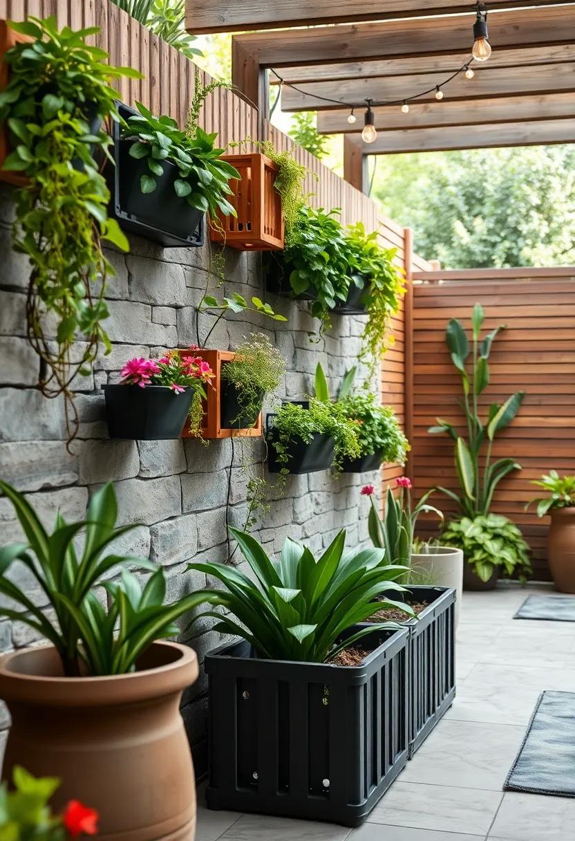 Experiment ⁤with vertical frames made from recycled materials, like wine crates or tin cans,⁤ for an​ eco-conscious garden makeover