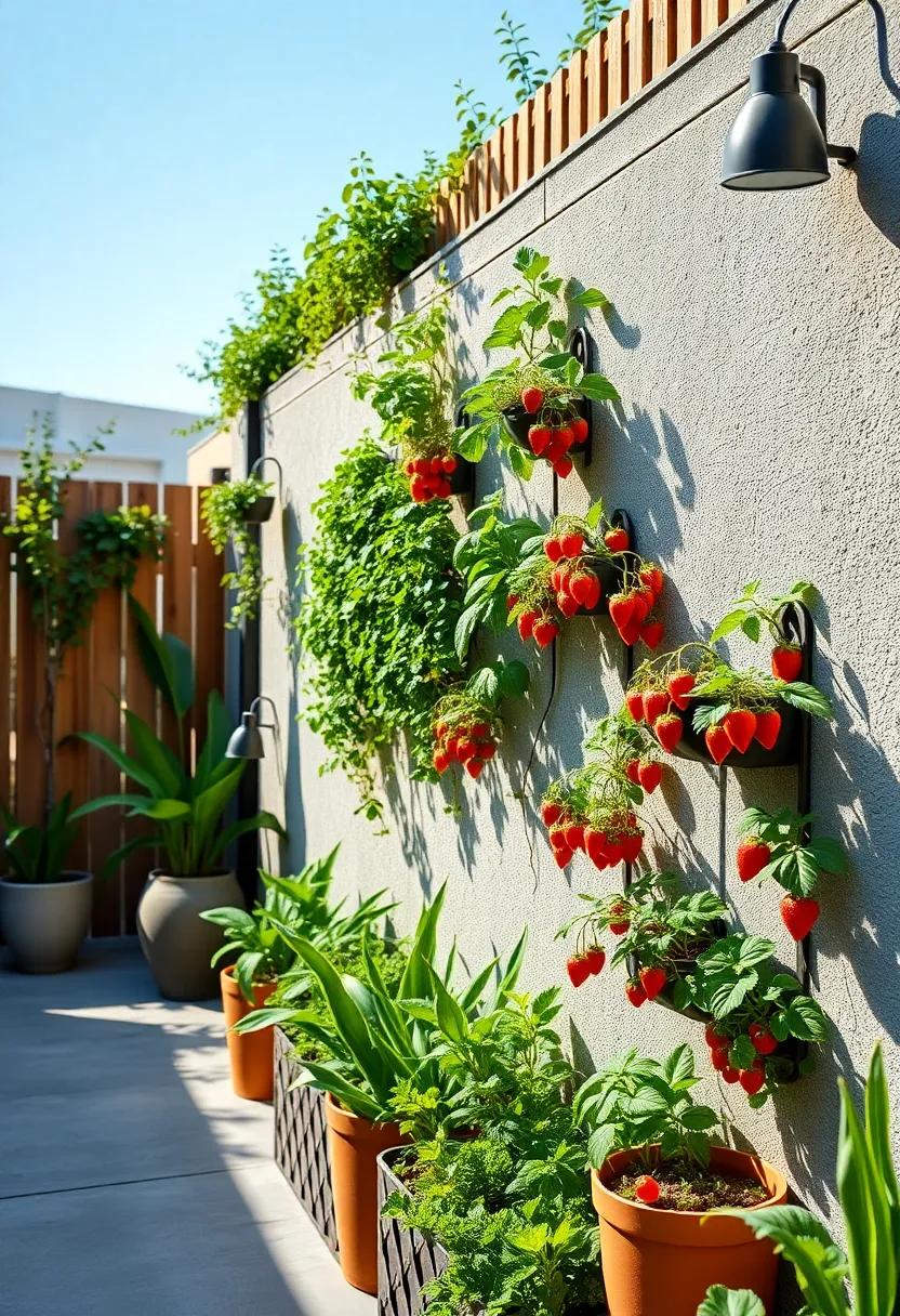 Grow edible plants ⁤like ‌strawberries and cherry tomatoes in wall ‌planters, bringing fresh produce right⁣ to your fingertips