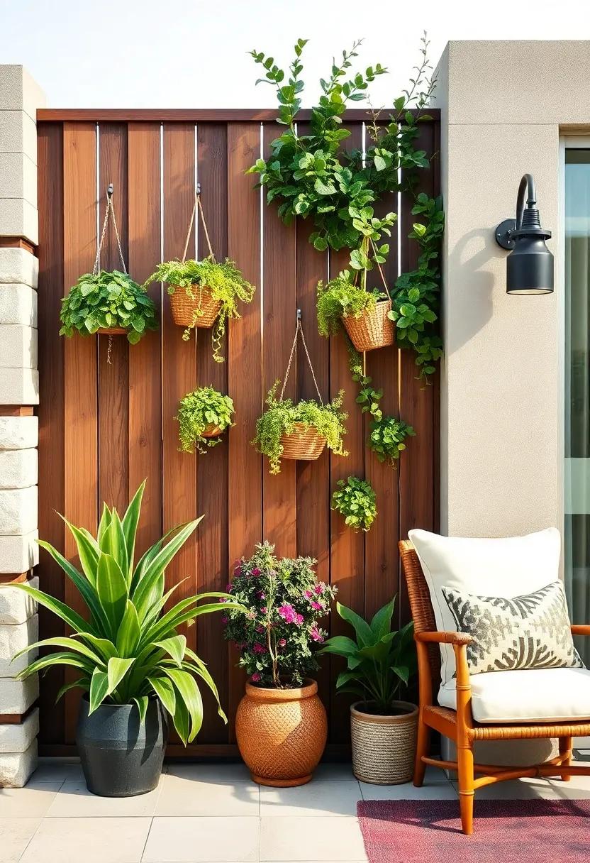 Hang decorative baskets filled with cascading plants to soften ⁣hard edges and introduce a⁢ touch of whimsy⁤ to your​ fence