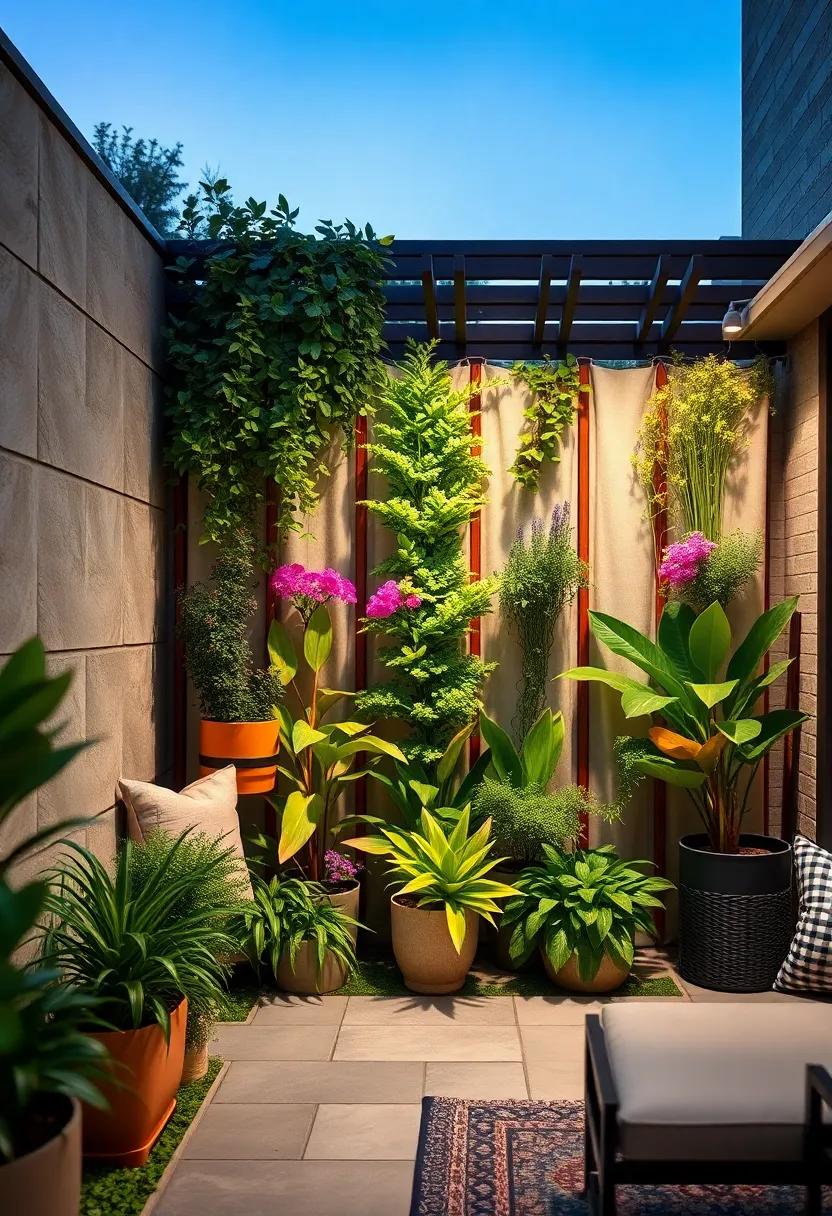 Use vertical gardening as a‍ privacy screen by choosing taller plants ‍that can shield your outdoor space while staying beautiful