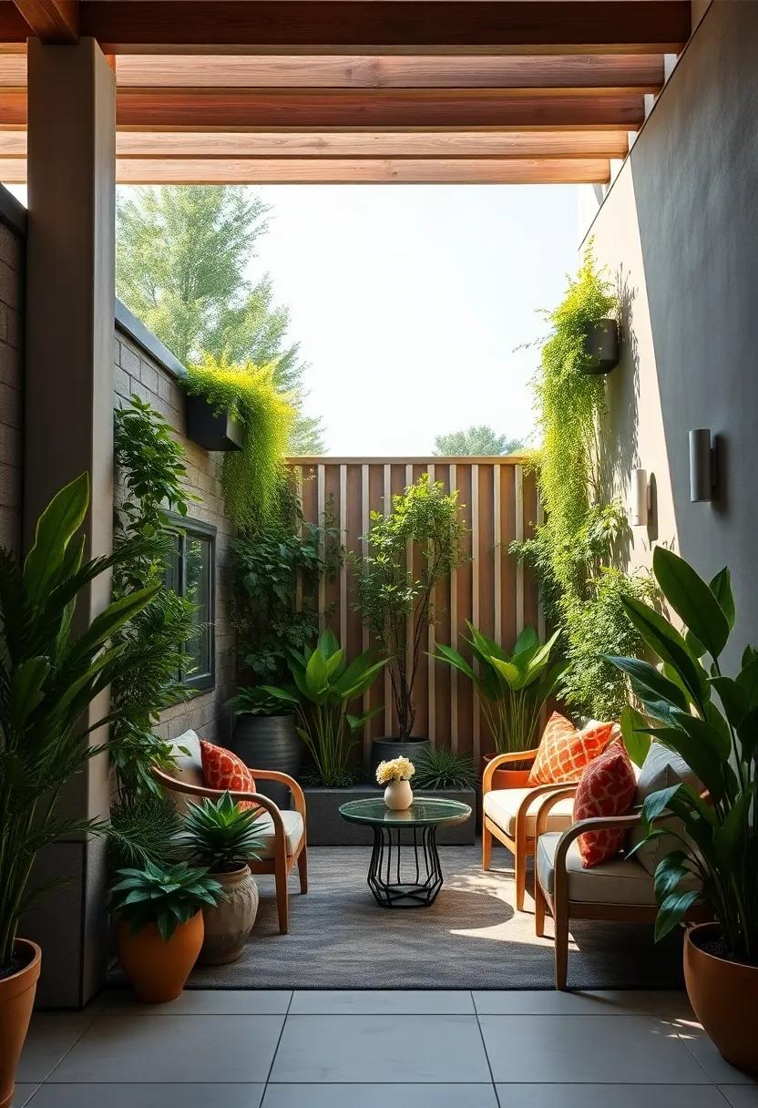 Use vertical space creatively by incorporating art pieces, mirrors, or⁤ decorative ‍tiles alongside your plants for a dynamic design