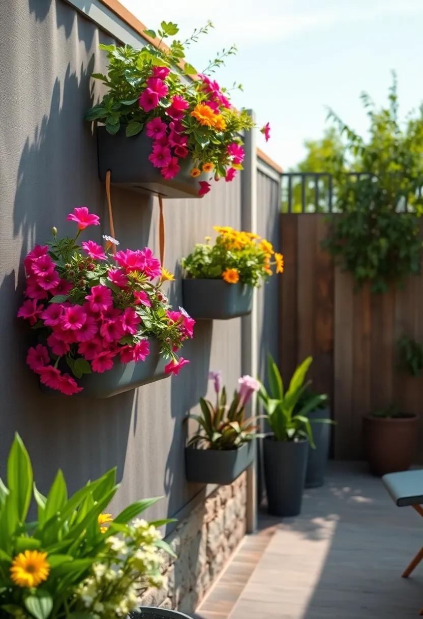Use wall-mounted planters to transform bare fences⁣ into captivating displays filled with colorful‌ flowers and lush greenery