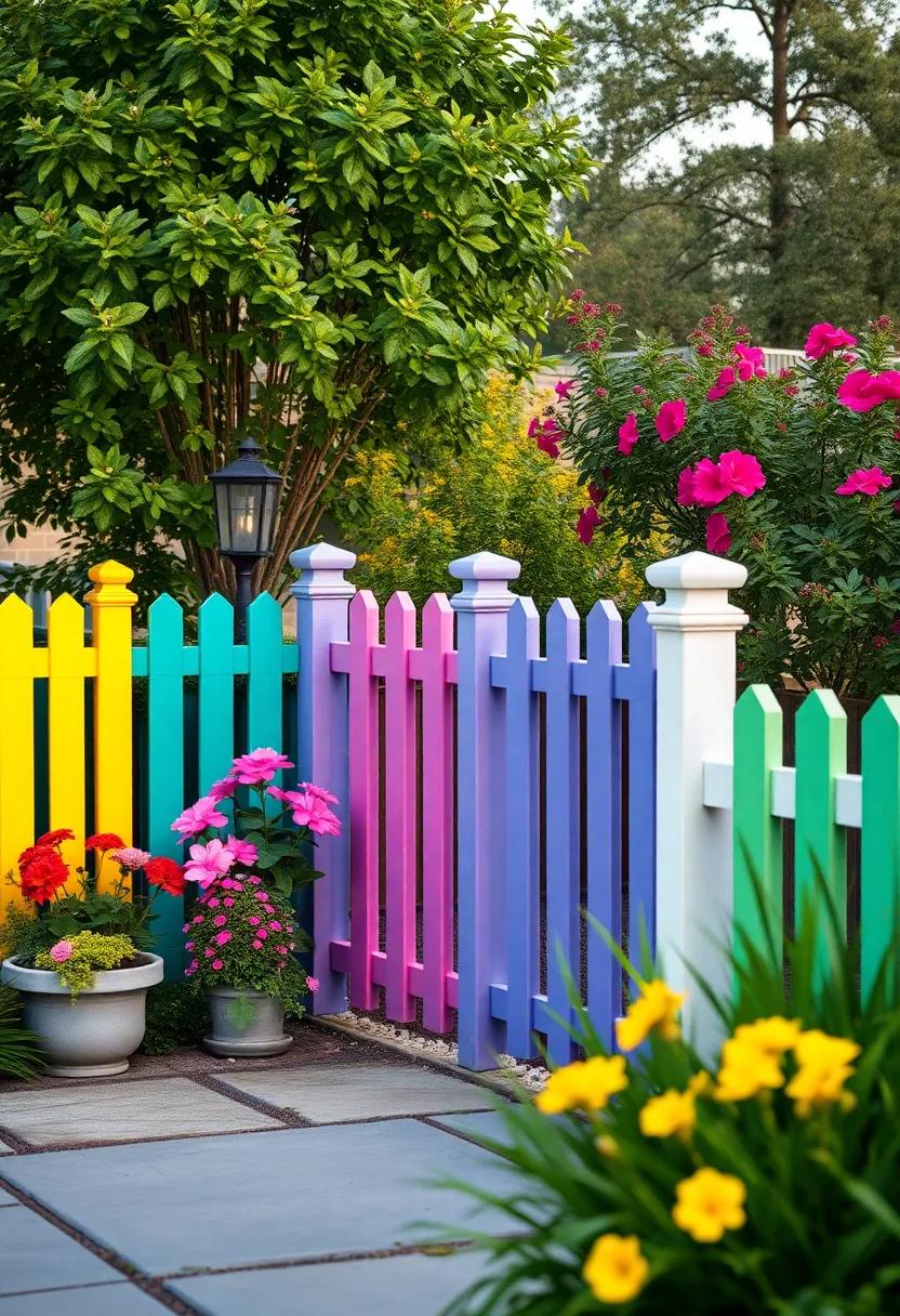 Colorful⁣ Vinyl Fence: ‍Bring a ‌pop of color to your outdoor space ⁢with a cheerful vinyl⁤ fence, ‍offering durability and low ‌maintenance while ‌creating a vibrant⁢ backdrop for your flower garden
