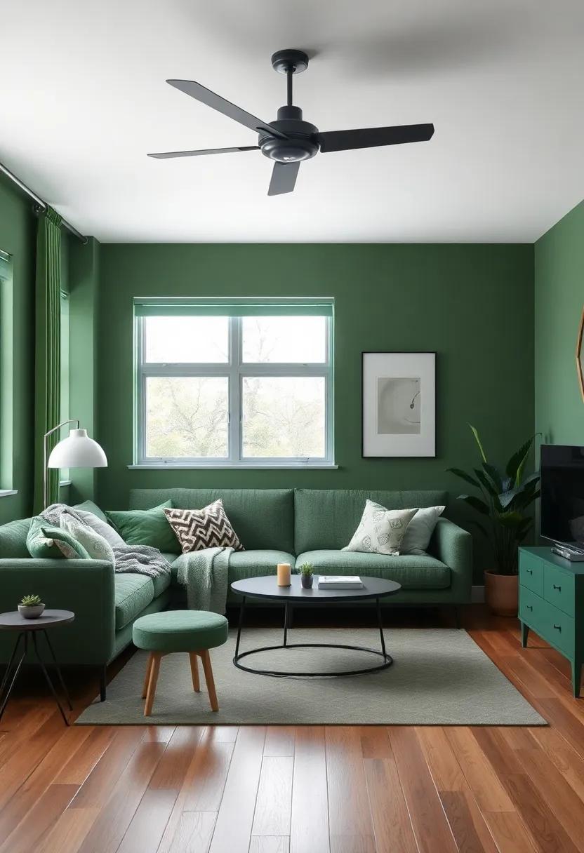 Dynamic ‌Color Palettes: Mixing Forest Green with Trendy Complementary Shades