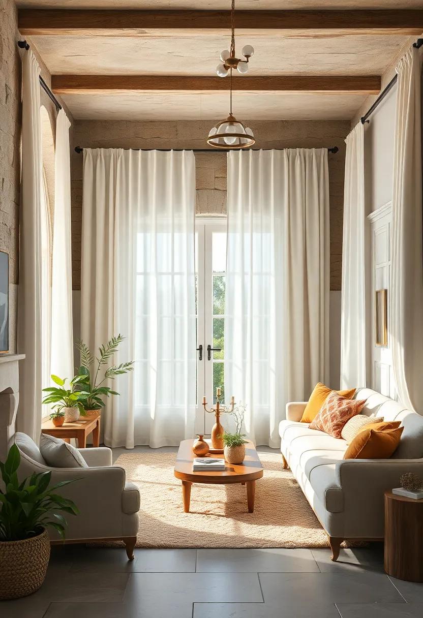 Soft ‌Cotton Curtains: Light, airy cotton curtains‍ allow natural light to filter in while⁢ providing ⁤a ‍subtle touch⁢ of⁢ privacy and softness to your⁢ space