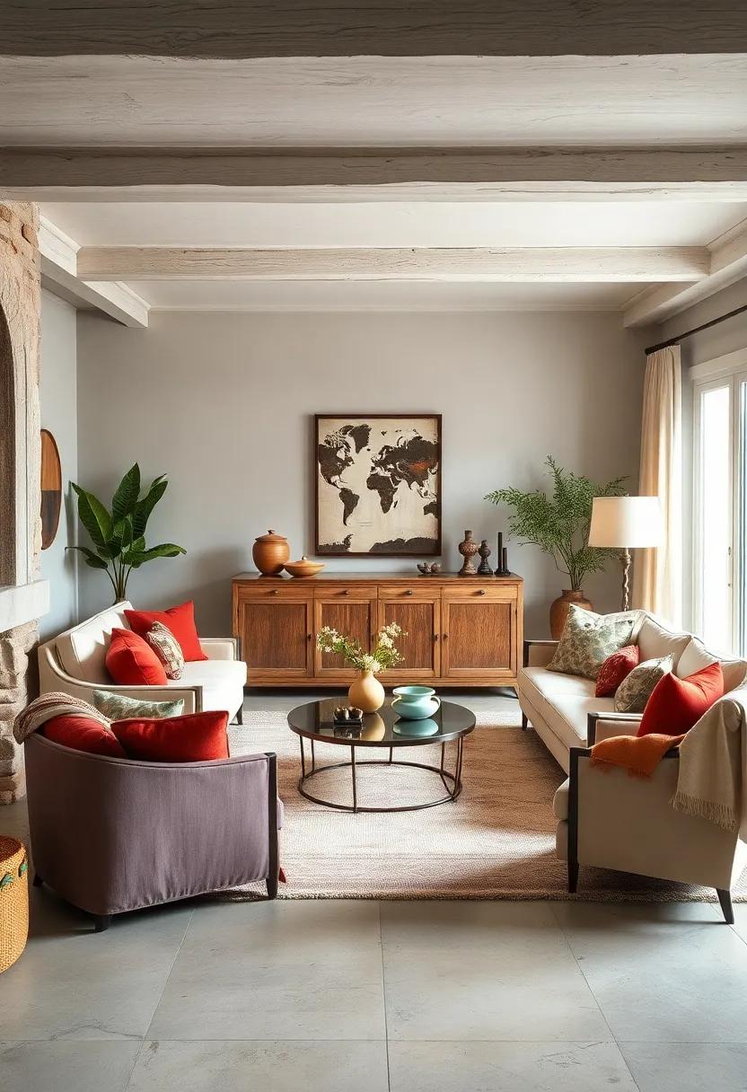 Layered Fabrics: Experiment​ with ⁤layering different ‌fabrics to create depth and interest, making your⁤ living room ​feel inviting and ⁤thoughtfully curated