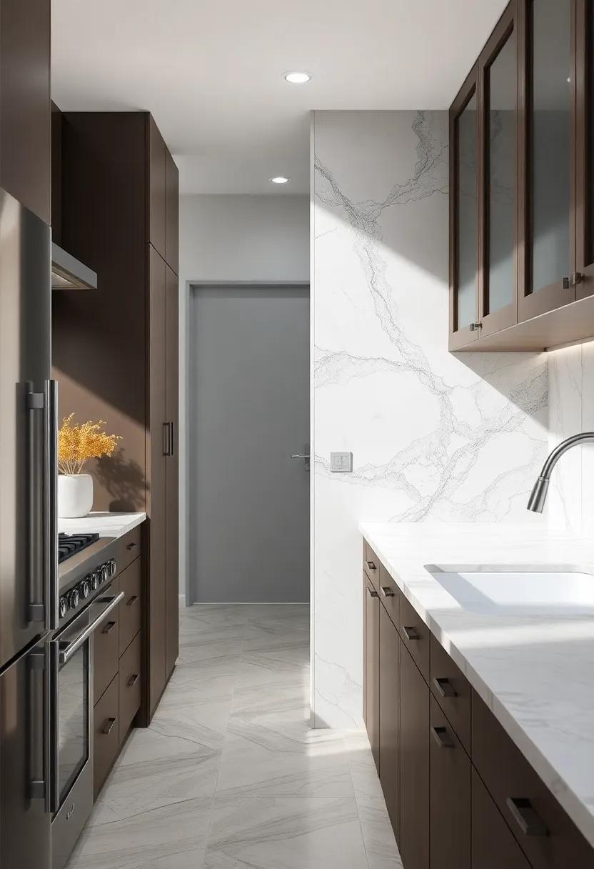 Natural⁢ Stone:⁢ Choose materials like ​marble or granite‌ for a‍ luxurious feel that elevates the entire kitchen experience ⁢with⁣ their‍ unique veining