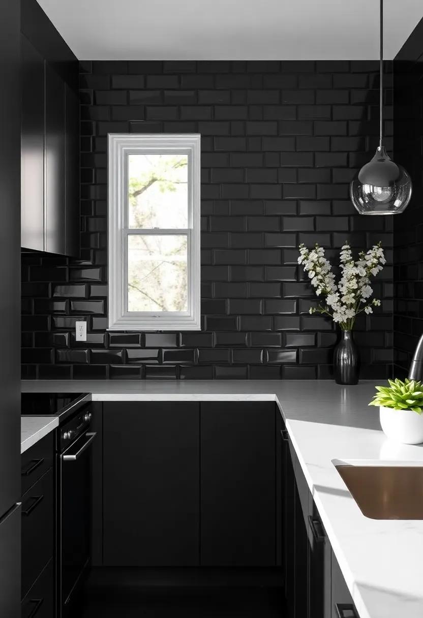 Timeless ‍Black: A chic black ⁢backsplash ⁣can add sophistication and drama, making your kitchen⁢ feel endlessly ⁢stylish and modern