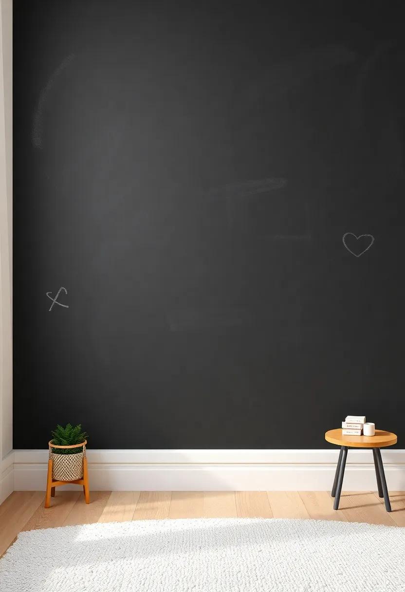Create a ‍Fun⁣ Chalkboard Wall ‍for Creative expression
