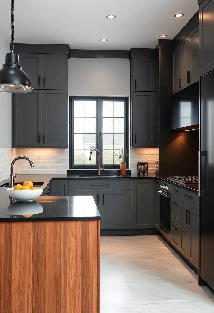 Warm vs. Cool: Investigate how⁤ a mix of ‌cool gray tones with warm‌ black accents can create‍ a balanced atmosphere in your kitchen