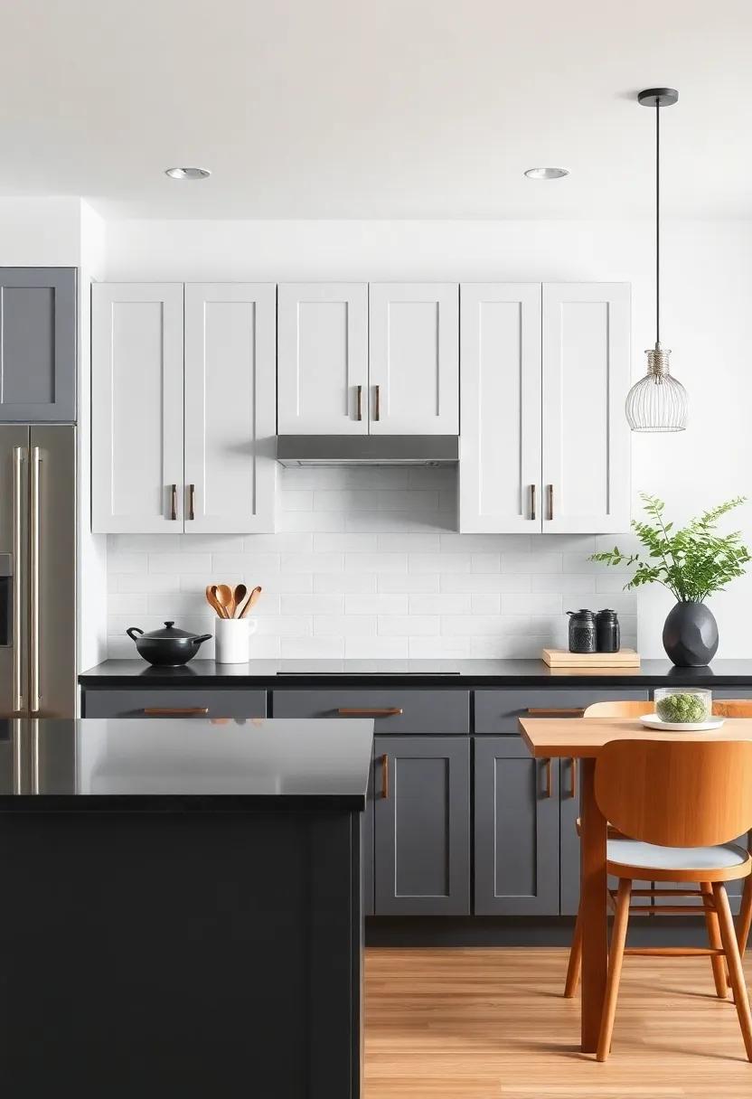 Cohesive Color Scheme: Find out how to maintain a cohesive look by ⁤matching your gray ‌cabinets with black countertops ⁢and complementary decor