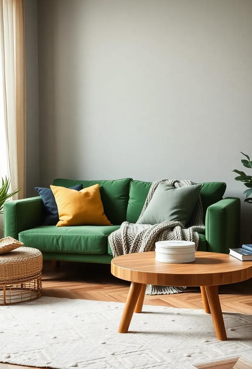 layered​ Textures: ​combine velvet cushions on the couch with a chunky knit throw to add‌ warmth and depth to your living ⁣room aesthetic