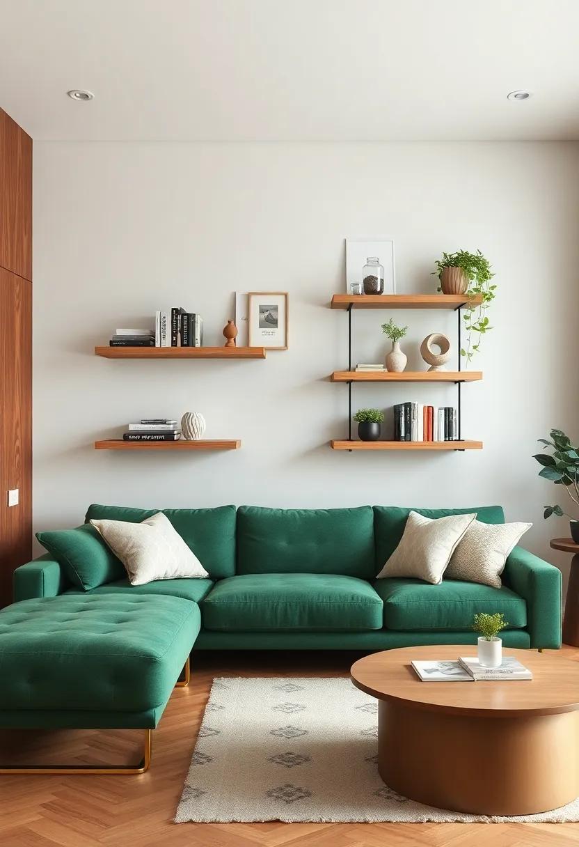 Stylish Shelves: Install floating wooden shelves to display books and decorative items, ⁤providing‍ a stylish ⁢way to showcase your personality