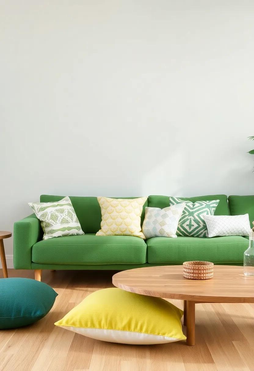 Throw Pillows Play: Experiment with different textures and patterns ⁢in‍ throw ‌pillows to add a playful⁢ touch⁤ while keeping the palette‌ cohesive