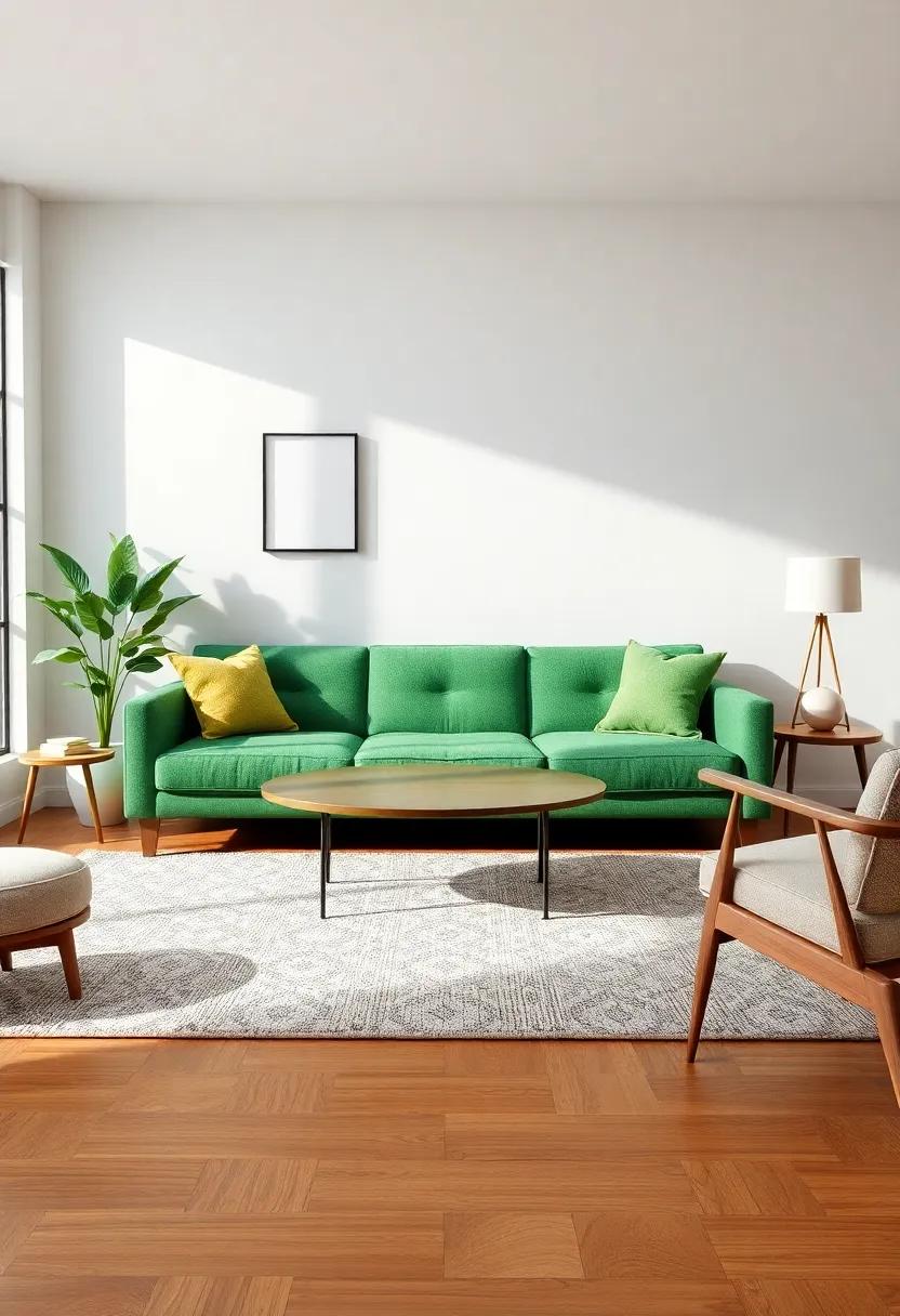 Rug Selection: Choose a neutral or‍ patterned area rug that complements both the couch and ‍the wood ⁣furniture, adding comfort and style