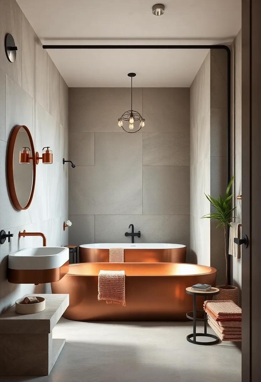 The ⁤Allure of Patina: Celebrating Aging Copper in Bathroom Decor