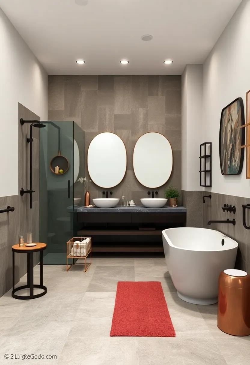 Rustic meets‍ Chic: Blending Copper with Minimalist Bathroom Elements