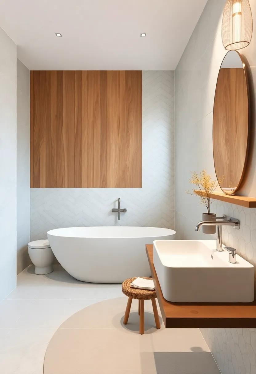 embracing minimalism with Japandi aesthetics in Contemporary⁣ Bathroom Spaces