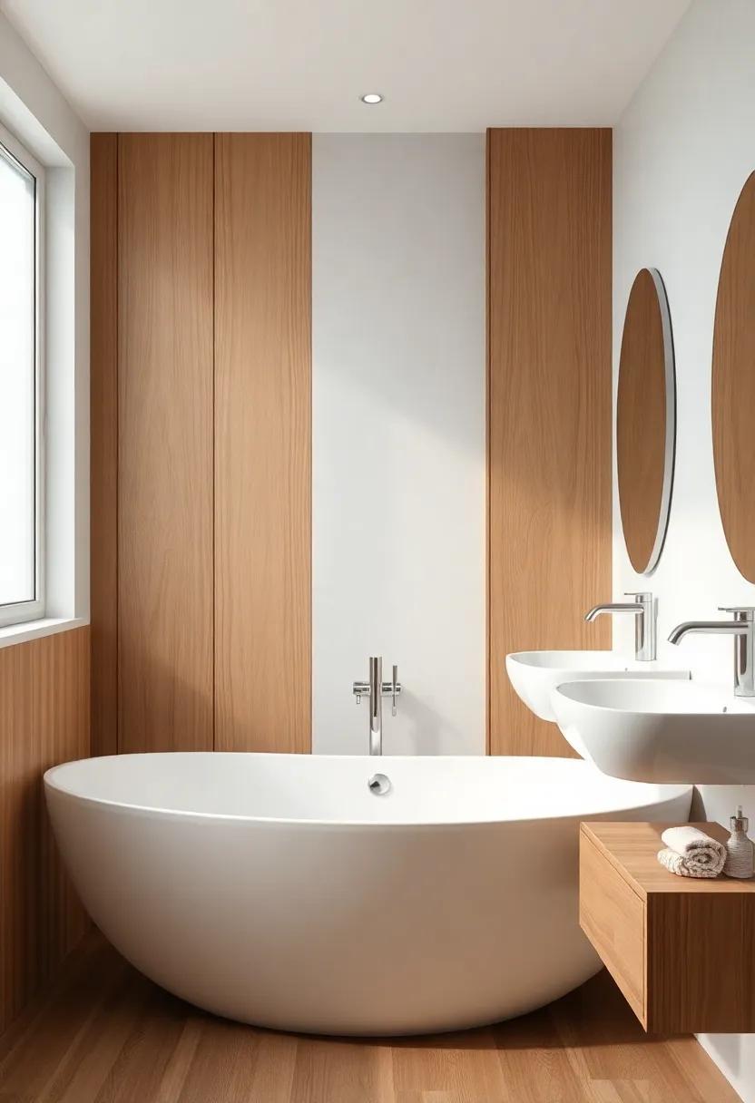 Highlighting Textural Contrast: Smooth ⁢Surfaces ‍Meet Natural​ Wood