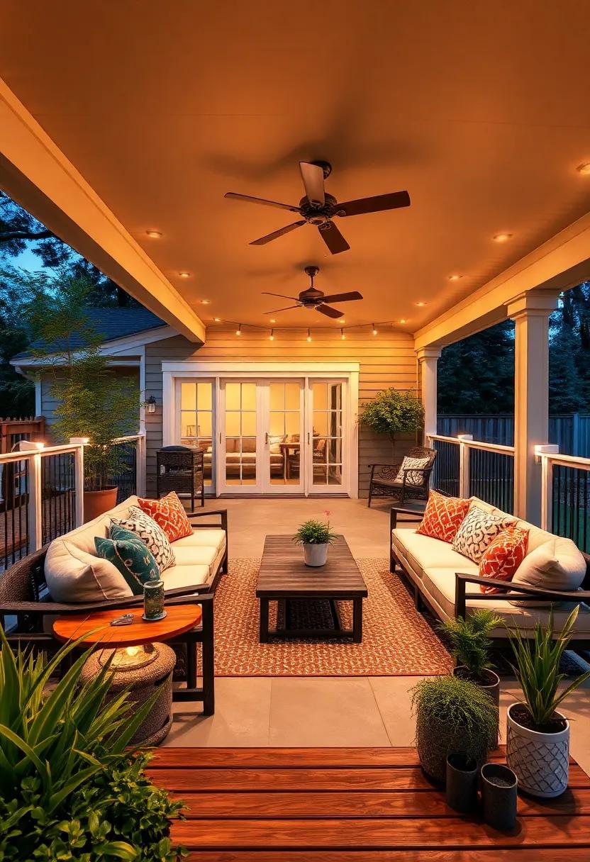 Deck Harmony: Blend Built-in Lights Along Deck Rails to Ensure Safety and Enhance Ambiance