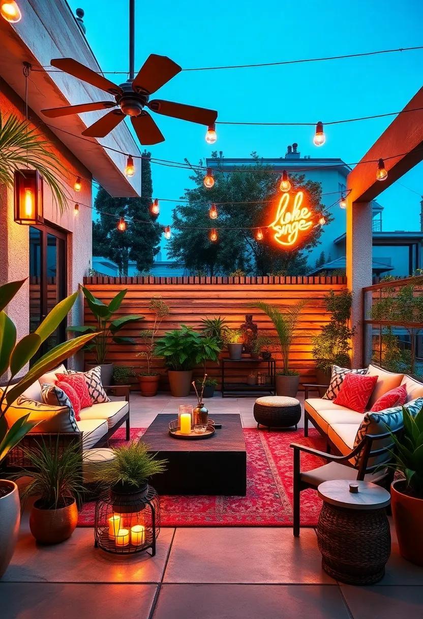 Urban Edge: Use Neon Signs or Symbolic Fixtures to Add Character and Personal Touch