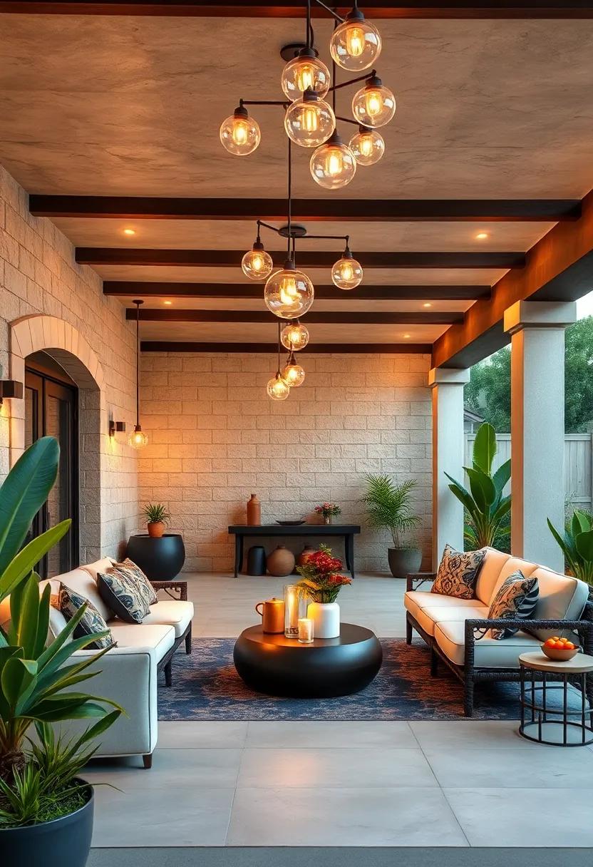 Artistic Arrangements: Cluster pendant Lights at Varying Heights for a Dynamic Aesthetic