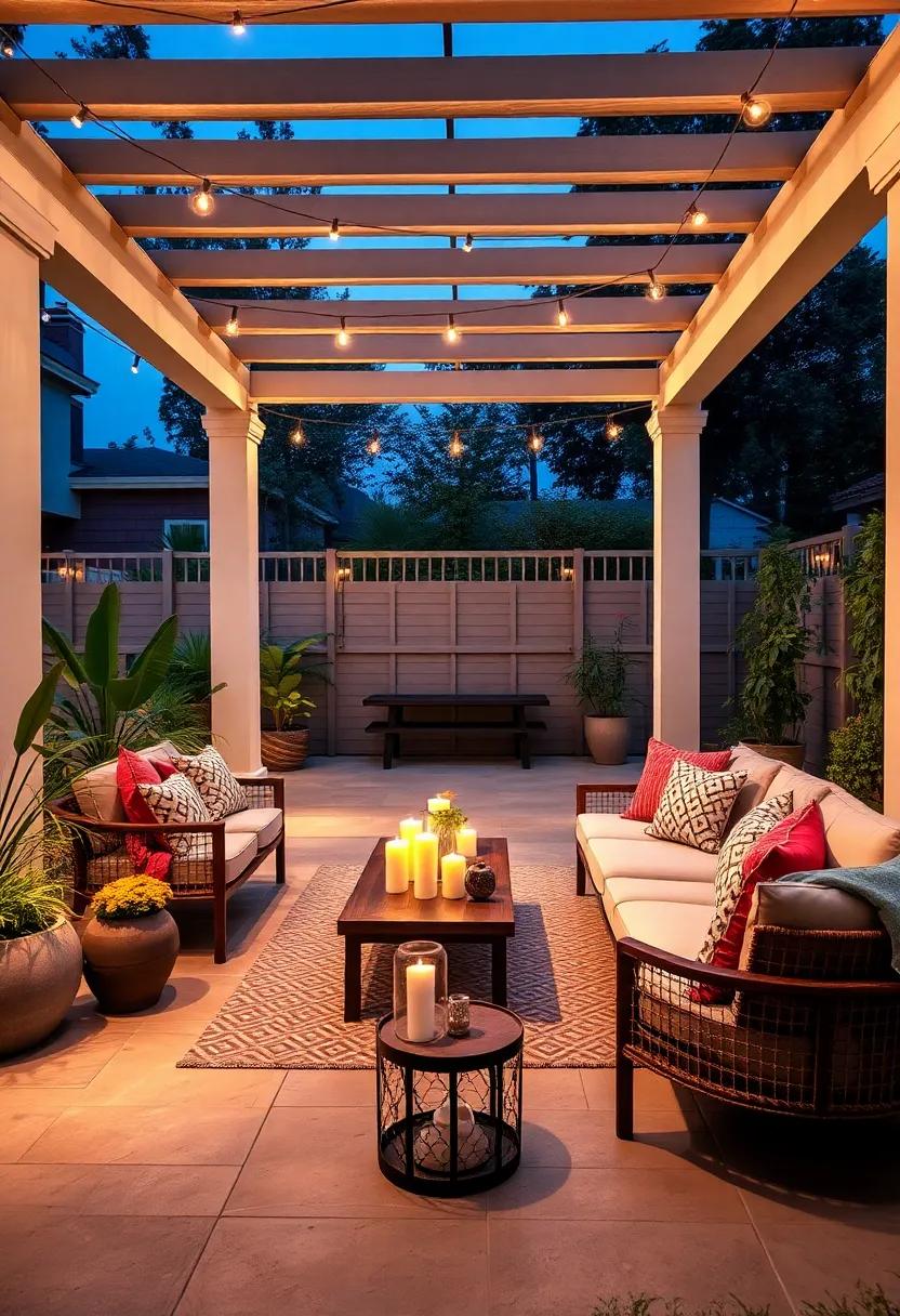 Sensory Experience: Combine Fragrant Candles with Atmospheric Lighting for a Complete Outdoor Escape