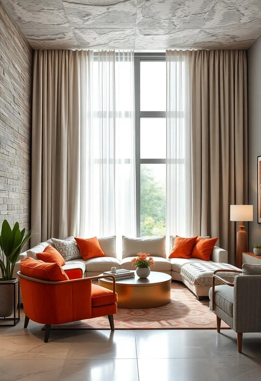 Layered ​Curtains for Texture and⁣ Depth in ​Contemporary Décor