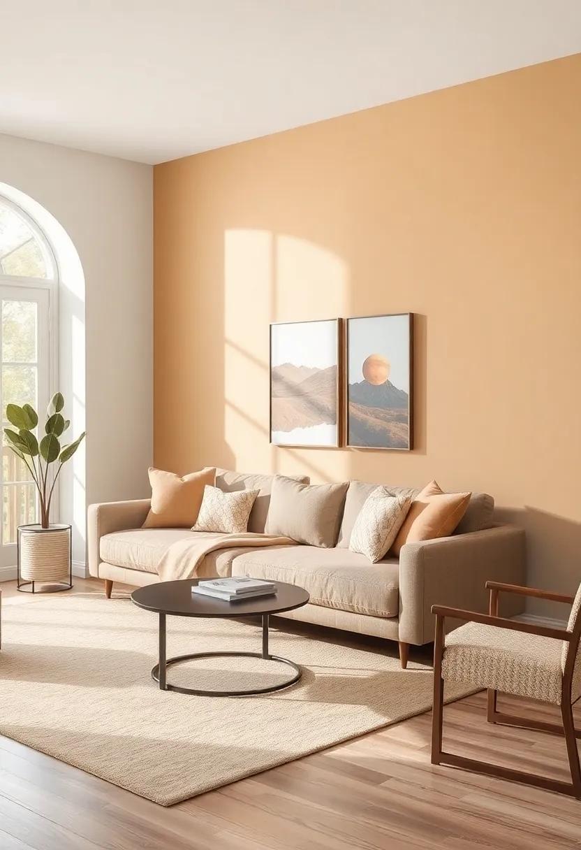 Harvest Gold and pale Gray: Combine ⁢the warmth of harvest gold with the ​coolness of pale gray for a living‌ room that feels both ​bright and grounded