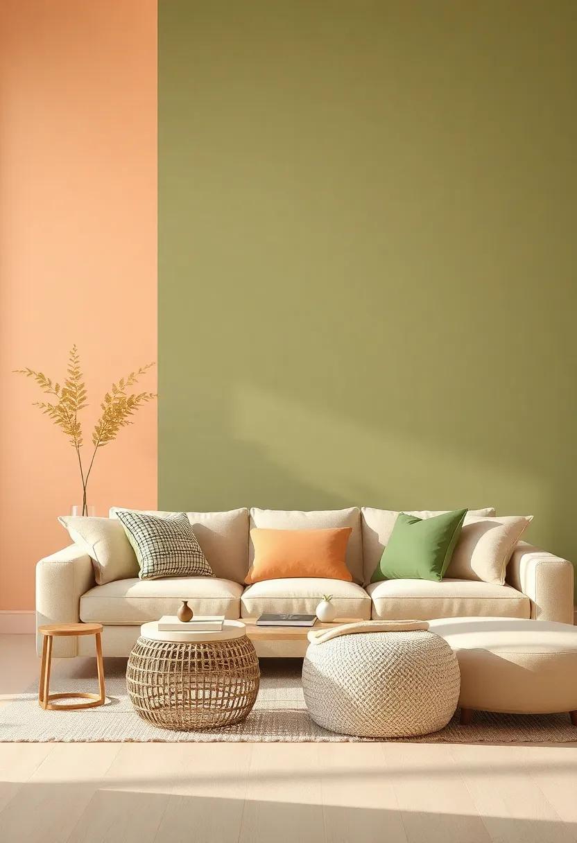Dusty Olive and Peach: Embrace ​the ‍unconventional with dusty olive and ​soft peach for a unique palette that strikes a beautiful balance between earthy and ‍playful