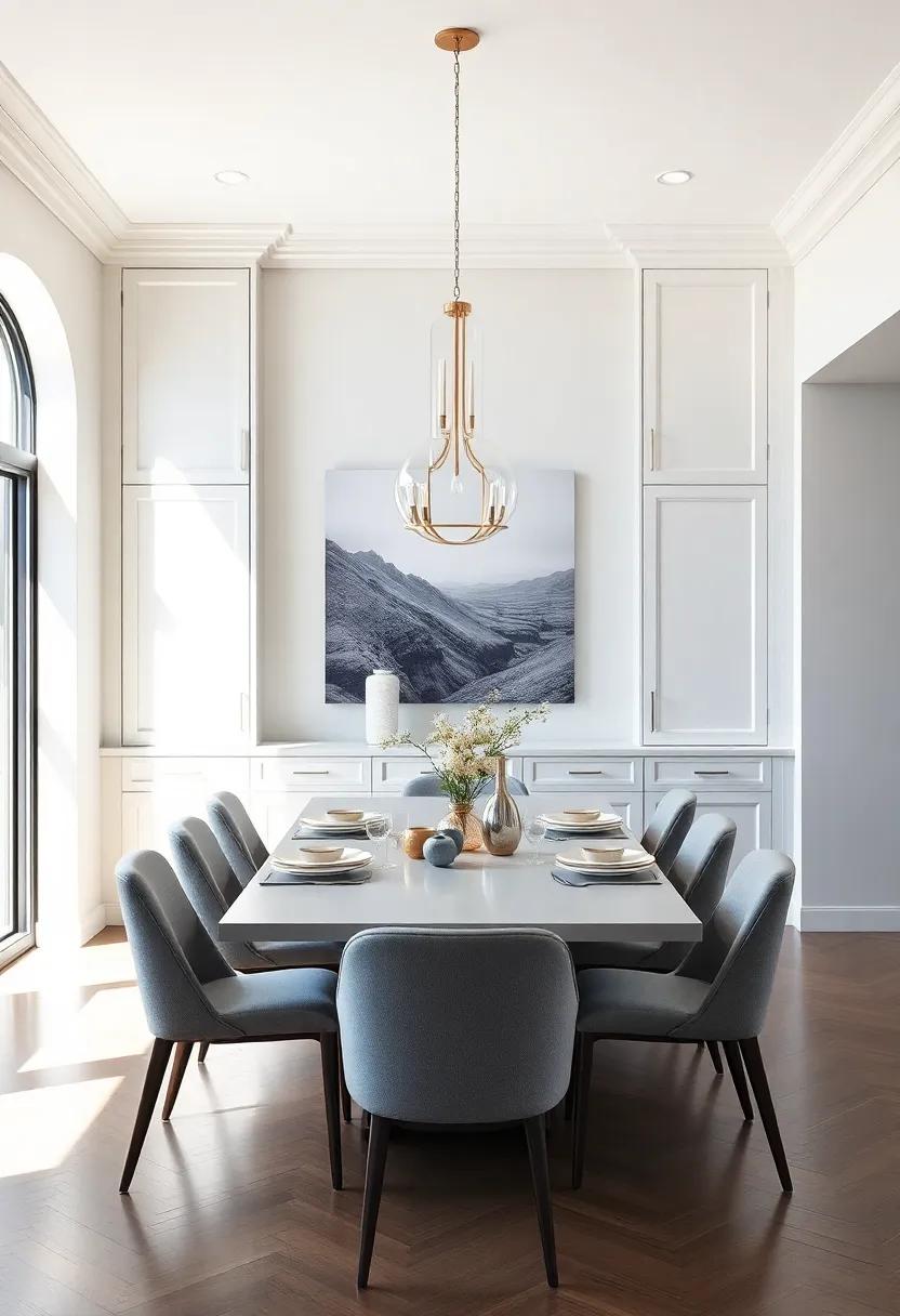 San Francisco Style: ‍Experience a dining room that embodies California cool, with custom ‍cabinetry perfectly​ designed to maximize space and⁤ light